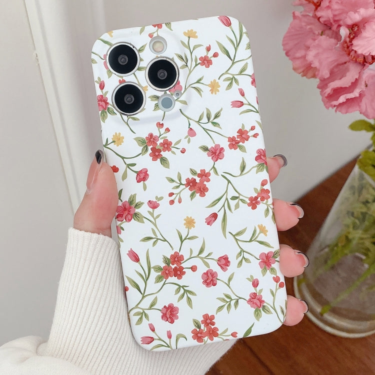 Water Sticker Flower Pattern PC Phone Case, For iPhone 12 Pro Max, For iPhone 12 Pro, For iPhone 12, For iPhone 12 mini