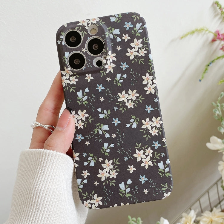 Water Sticker Flower Pattern PC Phone Case, For iPhone 12 Pro Max, For iPhone 12 Pro, For iPhone 12, For iPhone 12 mini