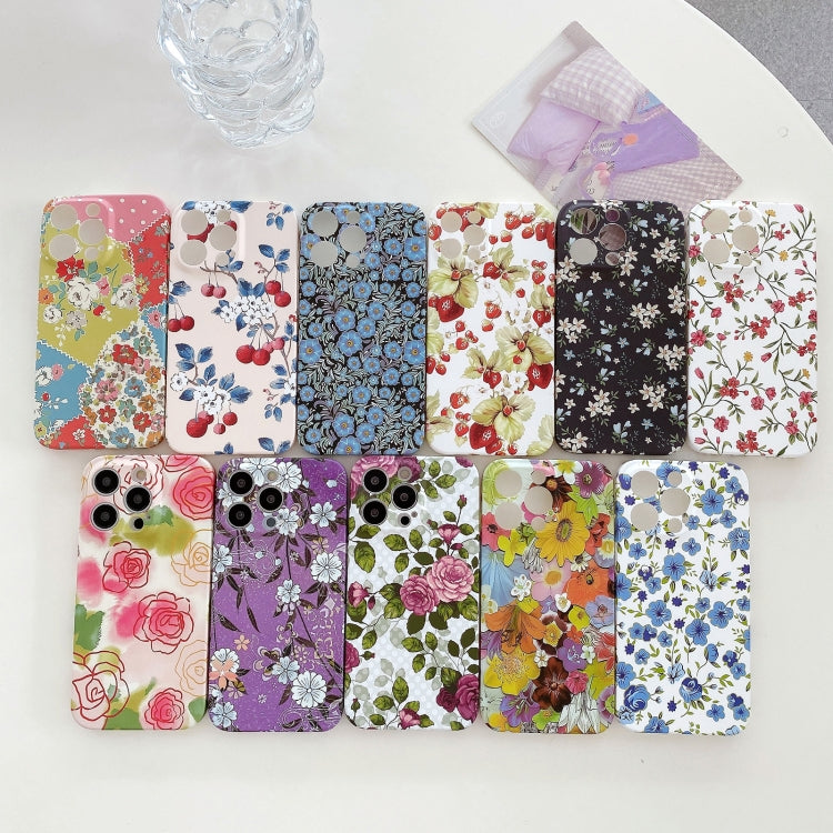 Water Sticker Flower Pattern PC Phone Case, For iPhone 11 Pro Max, For iPhone 11 Pro, For iPhone 11