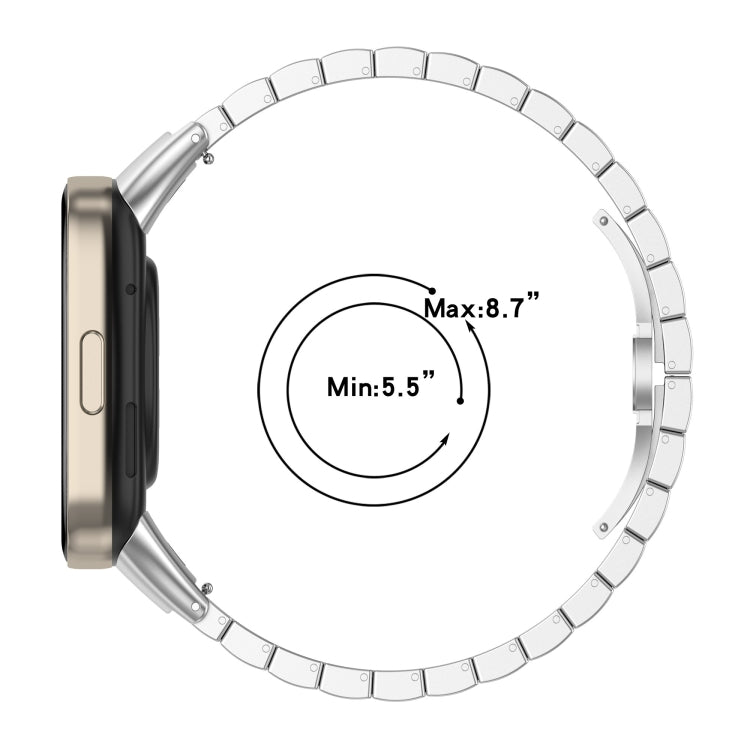 One-bead Steel Metal Watch Band, For Xiaomi Redmi Watch 3 / Mi Watch Lite 3
