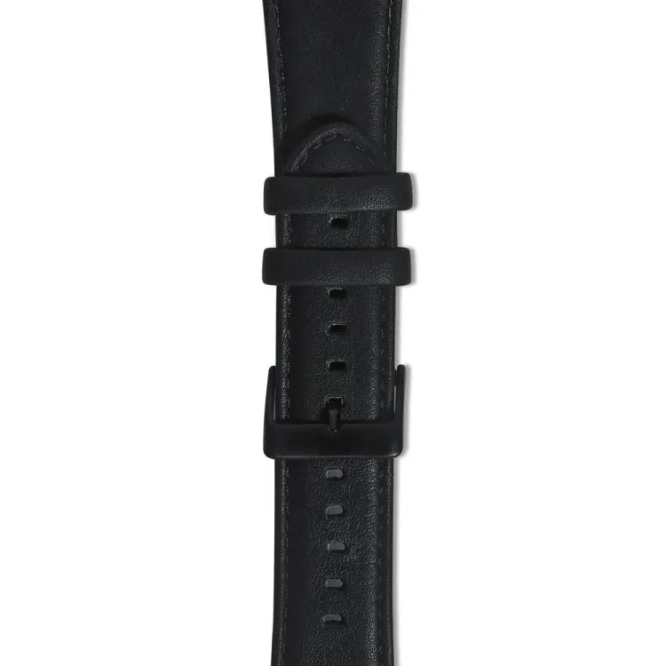 สายรัดนาฬิกาหนังแท้เคลือบแว็กซ์น้ำมัน สำหรับ Amazfit GTR 47 มม. / Pace / Stratos, Amazfit 2 Stratos, Ticwatch Pro / E2 / S2, Pebble Gen 1, Pebble Time