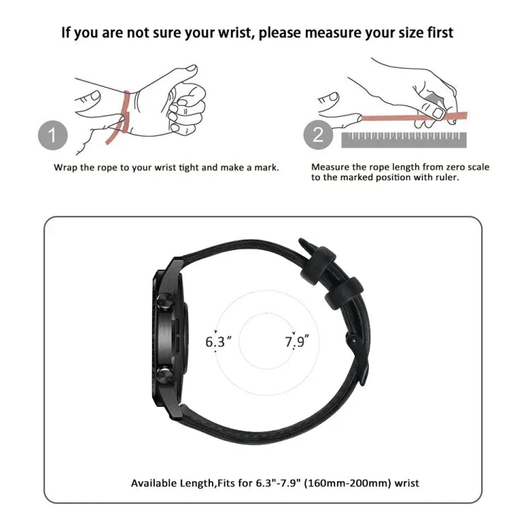 สายรัดนาฬิกาหนังแท้เคลือบแว็กซ์น้ำมัน สำหรับ Amazfit GTR 47 มม. / Pace / Stratos, Amazfit 2 Stratos, Ticwatch Pro / E2 / S2, Pebble Gen 1, Pebble Time