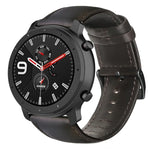 สายรัดนาฬิกาหนังแท้เคลือบแว็กซ์น้ำมัน สำหรับ Amazfit GTR 47 มม. / Pace / Stratos, Amazfit 2 Stratos, Ticwatch Pro / E2 / S2, Pebble Gen 1, Pebble Time