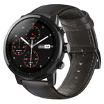 สายรัดนาฬิกาหนังแท้เคลือบแว็กซ์น้ำมัน สำหรับ Amazfit GTR 47 มม. / Pace / Stratos, Amazfit 2 Stratos, Ticwatch Pro / E2 / S2, Pebble Gen 1, Pebble Time