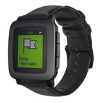 สายรัดนาฬิกาหนังแท้เคลือบแว็กซ์น้ำมัน สำหรับ Amazfit GTR 47 มม. / Pace / Stratos, Amazfit 2 Stratos, Ticwatch Pro / E2 / S2, Pebble Gen 1, Pebble Time