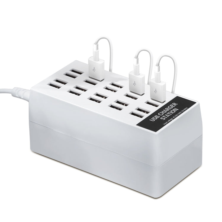 สถานีชาร์จ USB ตั้งโต๊ะ 20 พอร์ต HUB