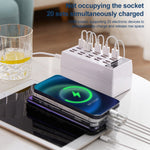 สถานีชาร์จ USB ตั้งโต๊ะ 20 พอร์ต HUB