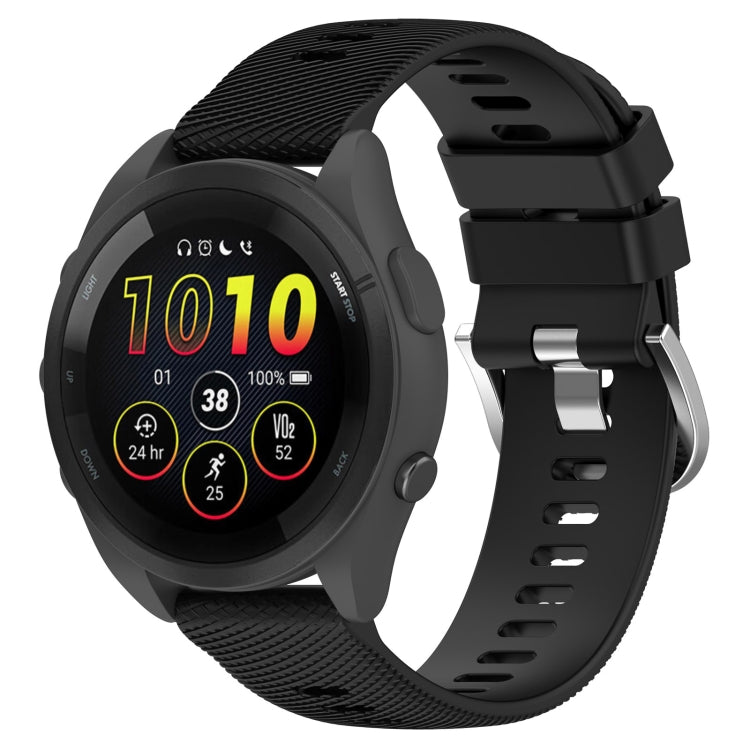 22mm Solid Color Silicone Watch Band, For Garmin Forerunner 265