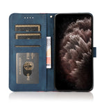 Dual-color Stitching Leather Phone Case, For Nokia X10 / X20