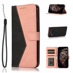 Dual-color Stitching Leather Phone Case, For Nokia X10 / X20