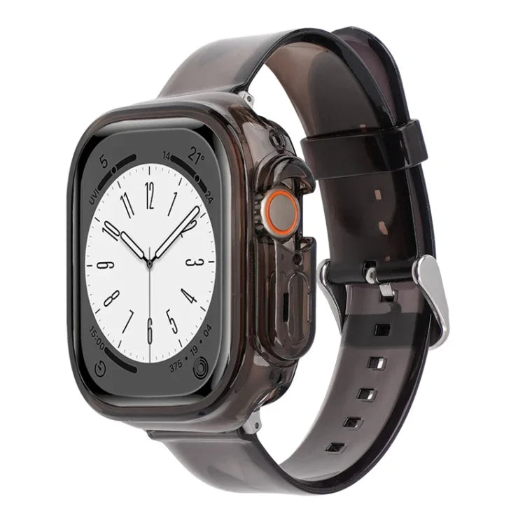 สายรัดนาฬิกาเคส TPU ใสแบบเจลลี่ Glacier สำหรับ Apple Watch Ultra 3 / 2 / 1 ขนาด 49 มม.