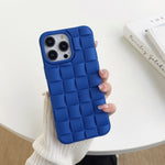 3D Cube Weave Texture Skin Feel Phone Case, For iPhone 14 Pro Max, For iPhone 14 Pro, For iPhone 14