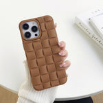 3D Cube Weave Texture Skin Feel Phone Case, For iPhone 14 Pro Max, For iPhone 14 Pro, For iPhone 14