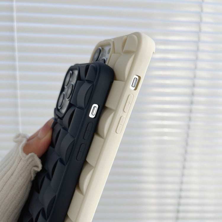 3D Cube Weave Texture Skin Feel Phone Case, For iPhone 14 Plus, For iPhone 13 Pro Max, For iPhone 13 Pro