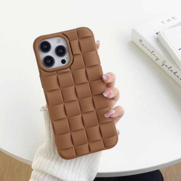 3D Cube Weave Texture Skin Feel Phone Case, For iPhone 12, For iPhone 11 Pro Max, For iPhone 11