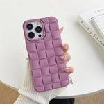 3D Cube Weave Texture Skin Feel Phone Case, For iPhone 12, For iPhone 11 Pro Max, For iPhone 11