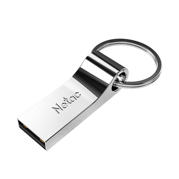 Netac U275 แฟลชไดรฟ์ USB 2.0 ความจุ 64GB อลูมิเนียมอัลลอยด์พร้อมระบบเข้ารหัสความปลอดภัย, 64GB