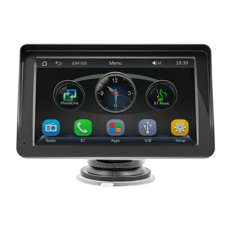 เครื่องเล่น MP5 บลูทูธรถยนต์ไร้สาย CarPlay ขนาด 7 นิ้ว B5300 รองรับการเชื่อมต่อโทรศัพท์มือถือ, B5300