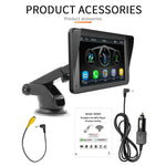 เครื่องเล่น MP5 บลูทูธรถยนต์ไร้สาย CarPlay ขนาด 7 นิ้ว B5300 รองรับการเชื่อมต่อโทรศัพท์มือถือ, B5300