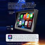 เครื่องเล่น MP5 บลูทูธรถยนต์ไร้สาย CarPlay ขนาด 7 นิ้ว B5300 รองรับการเชื่อมต่อโทรศัพท์มือถือ, B5300