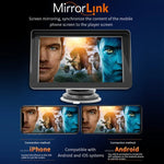 เครื่องเล่น MP5 บลูทูธรถยนต์ไร้สาย CarPlay ขนาด 7 นิ้ว B5300 รองรับการเชื่อมต่อโทรศัพท์มือถือ, B5300