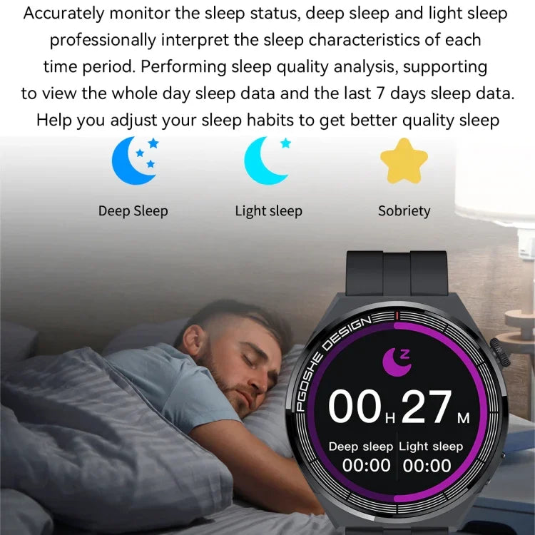 PG3 Pro สมาร์ทวอทช์หน้าจอ TFT 1.41 นิ้ว รองรับการวัดอัตราการเต้นหัวใจ / ความดันโลหิต