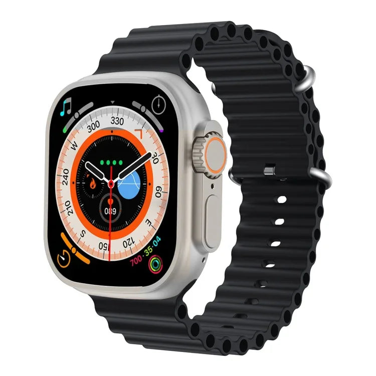 นาฬิกาอัจฉริยะหน้าจอ TFT ขนาด 1.96 นิ้ว S800 Ultra Max รองรับการตรวจวัดอัตราการเต้นของหัวใจ / ความดันโลหิต