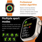 นาฬิกาอัจฉริยะหน้าจอ TFT ขนาด 1.96 นิ้ว S800 Ultra Max รองรับการตรวจวัดอัตราการเต้นของหัวใจ / ความดันโลหิต