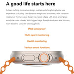 นาฬิกาอัจฉริยะหน้าจอ TFT ขนาด 1.96 นิ้ว S800 Ultra Max รองรับการตรวจวัดอัตราการเต้นของหัวใจ / ความดันโลหิต