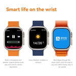 นาฬิกาอัจฉริยะหน้าจอ TFT ขนาด 1.96 นิ้ว S800 Ultra Max รองรับการตรวจวัดอัตราการเต้นของหัวใจ / ความดันโลหิต