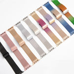 สายรัดนาฬิกาโลหะ Milan พร้อมหัวเข็มขัดพับ สำหรับ Apple Watch Series 8&7 ขนาด 45 มม. และ 41 มม.