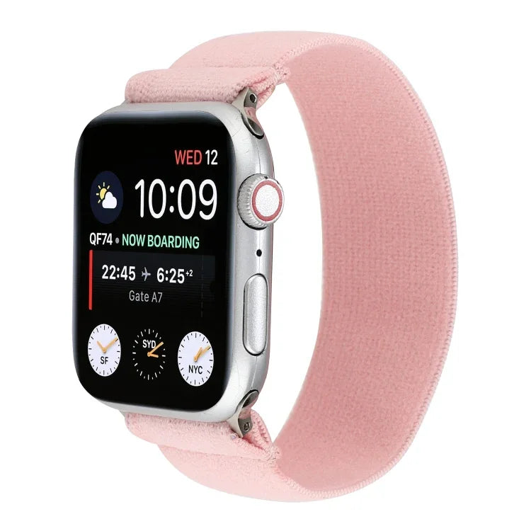 Elastic Nylon Braid Watch Band, For Apple Watch Series 8&7 45mm, For Apple Watch Series 8&7 41mm