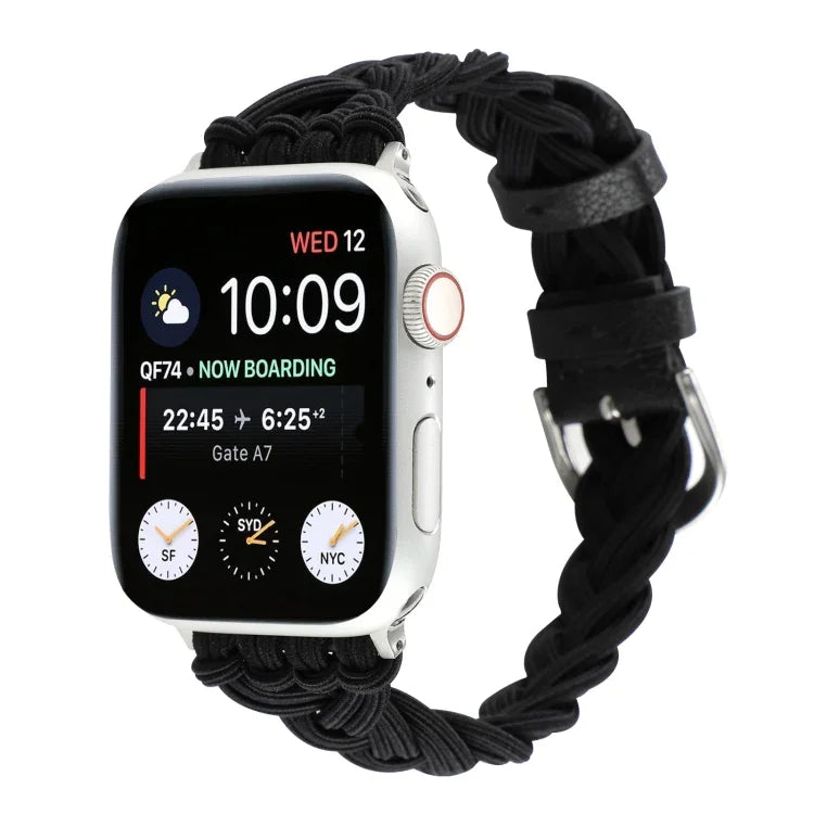 สายรัดนาฬิกาถักไนลอนยืดหยุ่นเดี่ยว สำหรับ Apple Watch Series 8&7 45mm, สำหรับ Apple Watch Series 8&7 41mm