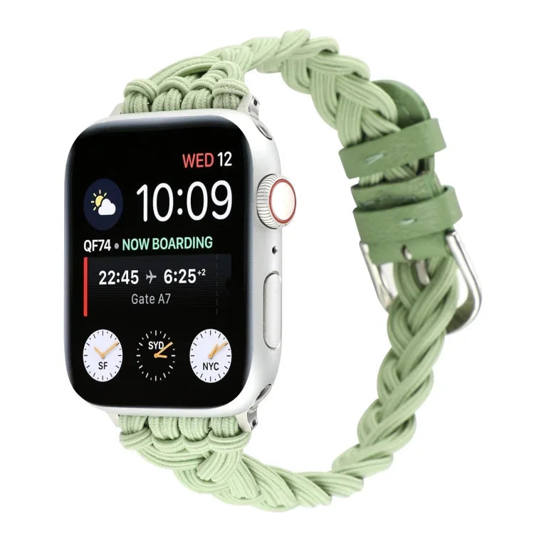 สายรัดนาฬิกาถักไนลอนยืดหยุ่นเดี่ยว สำหรับ Apple Watch Series 8&7 45mm, สำหรับ Apple Watch Series 8&7 41mm
