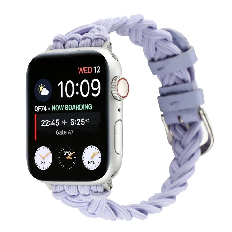 สายรัดนาฬิกาถักไนลอนยืดหยุ่นเดี่ยว สำหรับ Apple Watch Series 8&7 45mm, สำหรับ Apple Watch Series 8&7 41mm