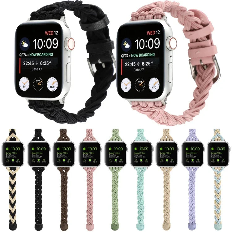 สายรัดนาฬิกาถักไนลอนยืดหยุ่นเดี่ยว สำหรับ Apple Watch Series 8&7 45mm, สำหรับ Apple Watch Series 8&7 41mm