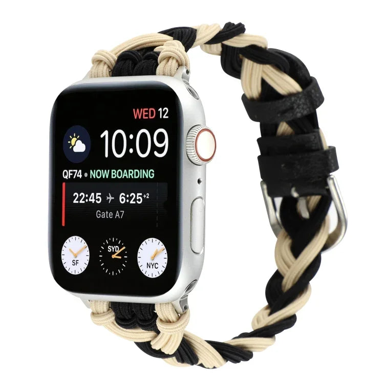 สายรัดนาฬิกาถักไนลอนยืดหยุ่นเดี่ยว สำหรับ Apple Watch Series 8&7 45mm, สำหรับ Apple Watch Series 8&7 41mm