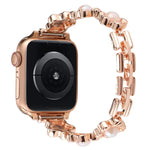 สายรัดนาฬิกาโลหะสร้อยข้อมือดอกไม้ สำหรับ Apple Watch Series 8&7 45mm, สำหรับ Apple Watch Series 8&7 41mm