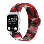 สายรัดนาฬิกาไนลอนยืดหยุ่นแบบหัวเข็มขัด สำหรับ Apple Watch Series 8&7 45มม., สำหรับ Apple Watch Series 8&7 41มม.