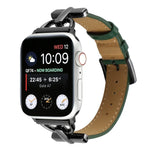 สายรัดนาฬิกาหนังแท้เรียบหัวเข็มขัด D-Buckle สำหรับ Apple Watch Series 8&7 45mm, สำหรับ Apple Watch Series 8&7 41mm