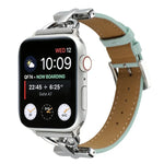สายรัดนาฬิกาหนังแท้เรียบหัวเข็มขัด D-Buckle สำหรับ Apple Watch Series 8&7 45mm, สำหรับ Apple Watch Series 8&7 41mm