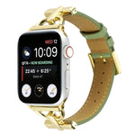 สายรัดนาฬิกาหนังแท้เรียบหัวเข็มขัด D-Buckle สำหรับ Apple Watch Series 8&7 45mm, สำหรับ Apple Watch Series 8&7 41mm