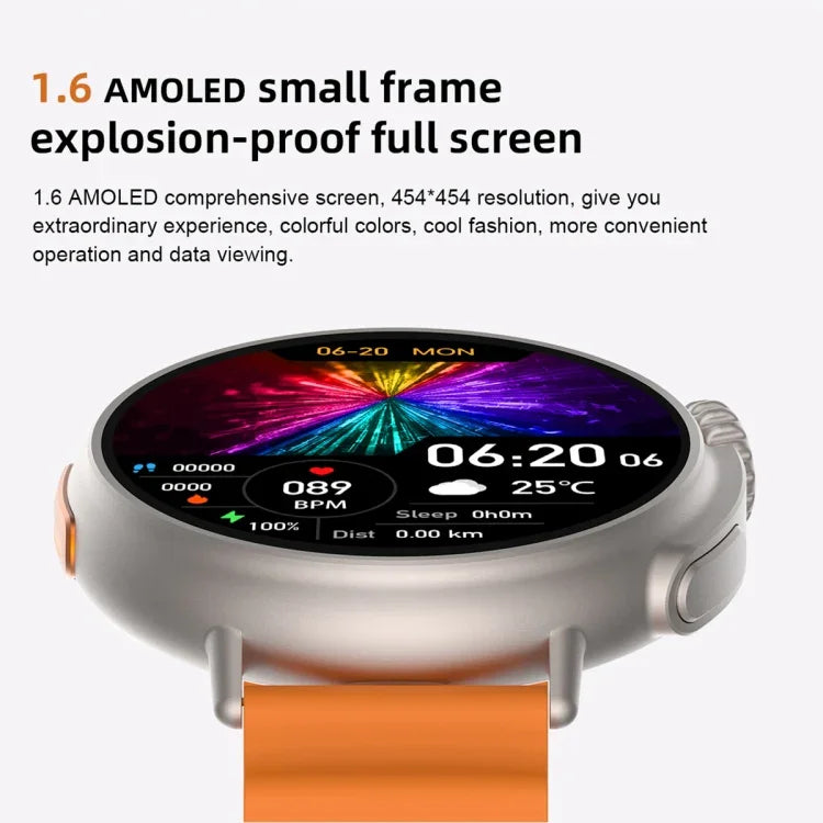 นาฬิกาอัจฉริยะหน้าจอ HD ขนาด 1.6 นิ้ว MT30 พร้อมสาย TPU รองรับการโทรด้วยเสียง / ตรวจวัดออกซิเจนในเลือด