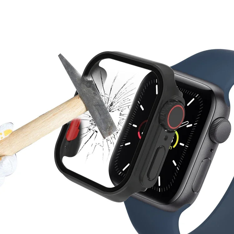 เคสใส่ฟิล์ม PC พร้อมปุ่มถอดได้ สำหรับ Apple Watch Series 9 / 8 / 7 41มม., สำหรับ Apple Watch Series SE 2025 / SE 2 / 6 / SE / 5 / 4 40มม., สำหรับ Apple Watch SE 2025 / SE 2 / 6 / SE / 5 / 4 40มม.