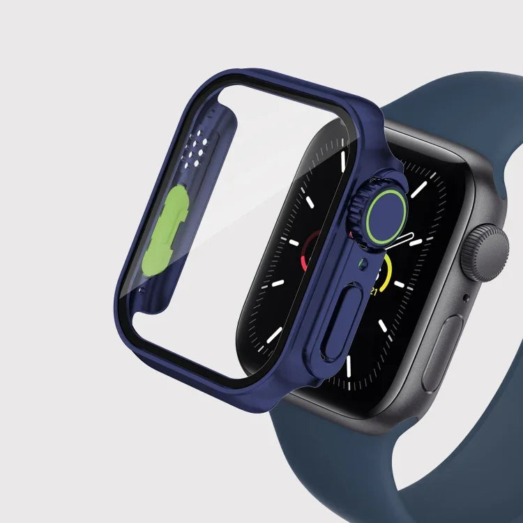 เคสใส่ฟิล์ม PC พร้อมปุ่มถอดได้ สำหรับ Apple Watch Series 9 / 8 / 7 41มม., สำหรับ Apple Watch Series SE 2025 / SE 2 / 6 / SE / 5 / 4 40มม., สำหรับ Apple Watch SE 2025 / SE 2 / 6 / SE / 5 / 4 40มม.