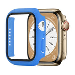เคสกันกระแทก PC+กระจกนิรภัยสำหรับนาฬิกา สำหรับ Apple Watch Series 9 / 8 / 7 41mm, สำหรับ Apple Watch Series 9 / 8 / 7 45mm