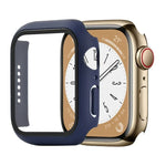เคสกันกระแทก PC+กระจกนิรภัยสำหรับนาฬิกา สำหรับ Apple Watch Series 9 / 8 / 7 41mm, สำหรับ Apple Watch Series 9 / 8 / 7 45mm