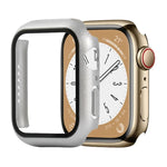 เคสกันกระแทก PC+กระจกนิรภัยสำหรับนาฬิกา สำหรับ Apple Watch Series 9 / 8 / 7 41mm, สำหรับ Apple Watch Series 9 / 8 / 7 45mm