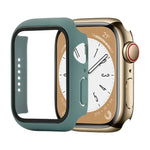 เคสกันกระแทก PC+กระจกนิรภัยสำหรับนาฬิกา สำหรับ Apple Watch Series 9 / 8 / 7 41mm, สำหรับ Apple Watch Series 9 / 8 / 7 45mm