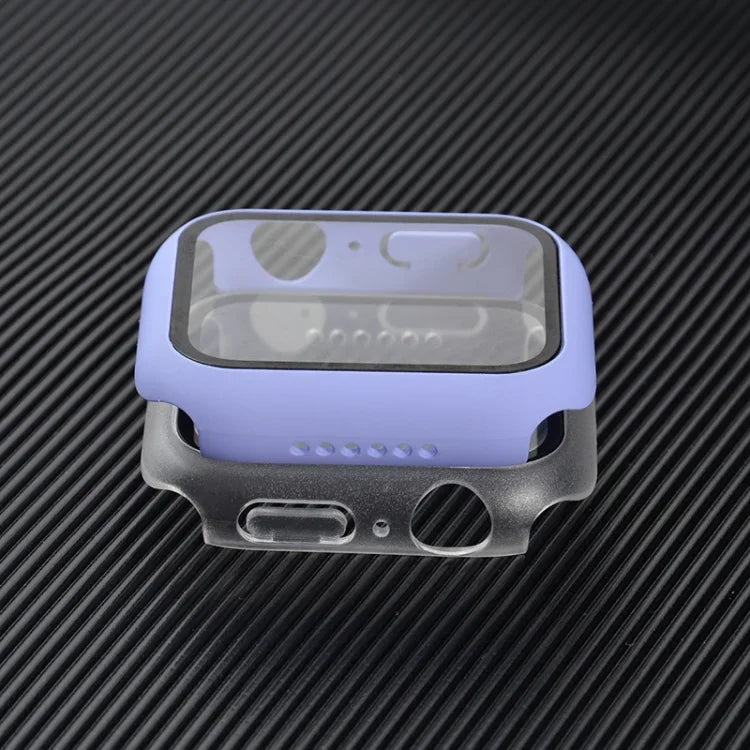 เคสกันกระแทก PC+กระจกนิรภัยสำหรับนาฬิกา สำหรับ Apple Watch Series 9 / 8 / 7 41mm, สำหรับ Apple Watch Series 9 / 8 / 7 45mm